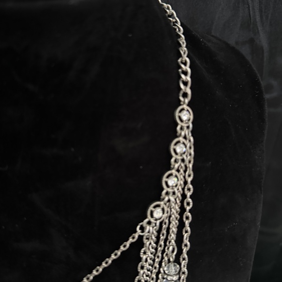 Vintage Multi layer chain and stone necklace. - Picture 5 of 7
